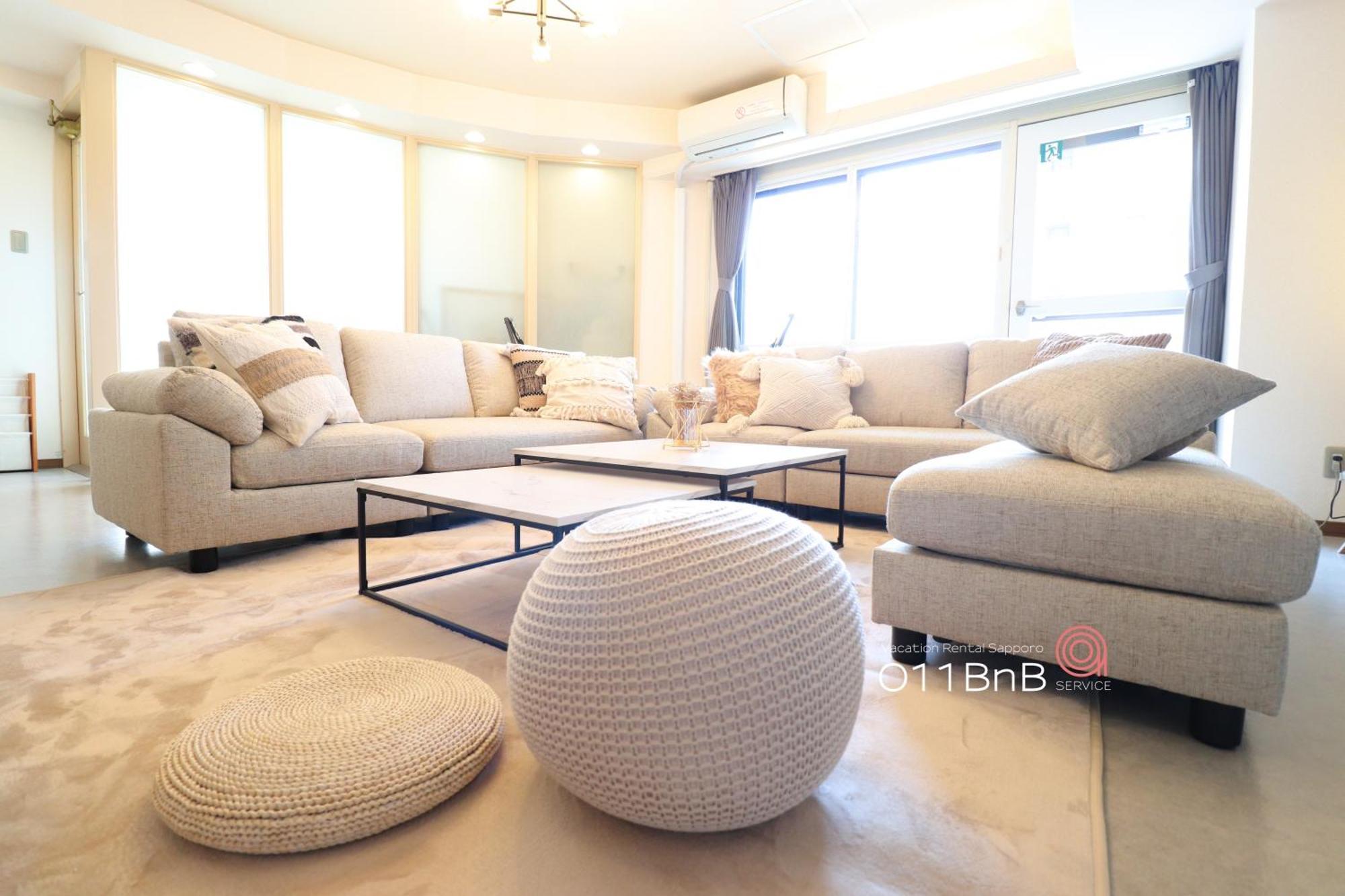 Nk Bld4F Sapporo 3Ldk 3Br 1 Floor 1 Room ภายนอก รูปภาพ